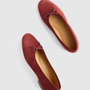 Women's Burgundy Ballet Flats